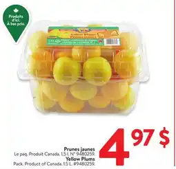 Walmart Yellow Plums offer