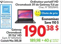 Walmart Gateway Chromebook 311 11.6 HD offer
