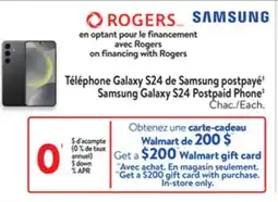 Walmart Samsung Galaxy S24 Postpaid Phone offer