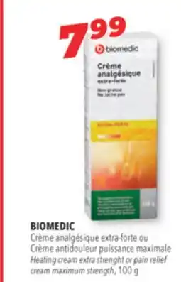 Familiprix Biomedic heating cream extra strength 100g offer