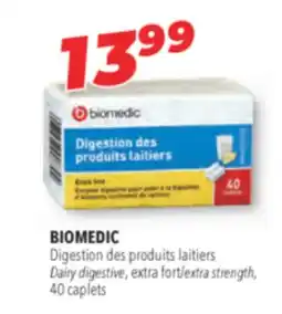 Familiprix BIOMEDIC Dairy digestive, extra fort/extra strength, 40 caplets offer