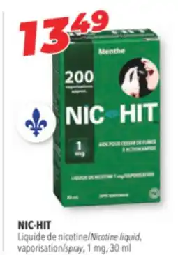 Familiprix NIC-HIT, Nicotine liquid, spray, 1 mg, 30 ml offer