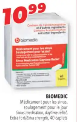 Familiprix BIOMEDIC, Sinus medication, daytime relief, Extra fort/Extra strength, 40 caplets offer