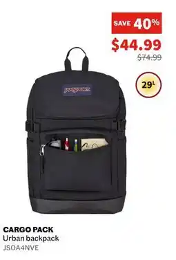 Sports Experts JANSPORT Cargo Pack Urban backpack offer