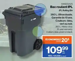 Patrick Morin IPL Rolling Bin offer