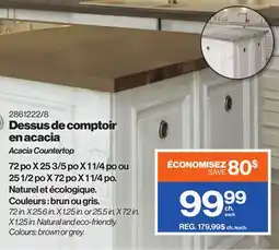 Patrick Morin Acacia Countertop offer