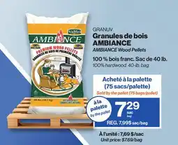 Patrick Morin AMBIANCE Wood Pellets offer