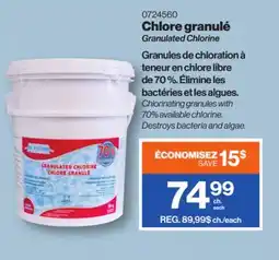Patrick Morin Granulated Chlorine offer