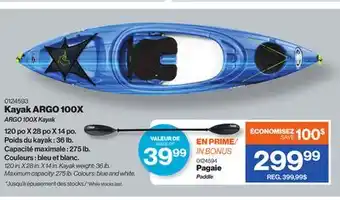 Patrick Morin ARGO 100X Kayak offer
