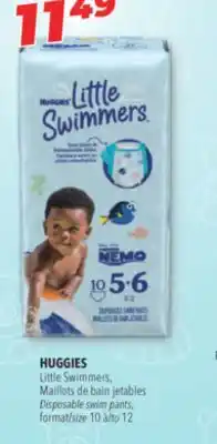 Familiprix HUGGIES, Little Swimmers, Disposable swim pants, size 10 to 12 offer