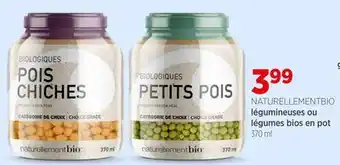 Avril Légumineuses ou légumes bios en pot offer