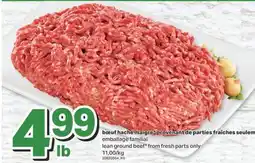 L'Intermarché BŒUF HACHÉ MAIGRE* PROVENANT DE PARTIES FRAÎCHES SEULEMENT EMBALLAGE FAMILIAL offer