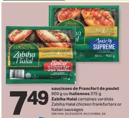 L'Intermarché saucisses de Francfort de poulet 900 g ou Zabiha Halal offer