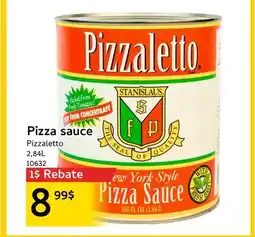 Mayrand Pizzaletto Pizza sauce offer