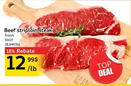 Mayrand Beef striploin steak offer