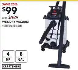 RONA CRAFTSMAN WET/DRY VACUUM offer