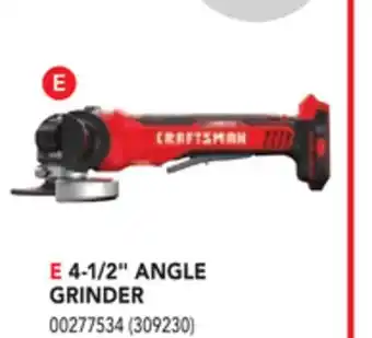 Réno Dépôt CRAFTSMAN 4-1/2 ANGLE GRINDER offer