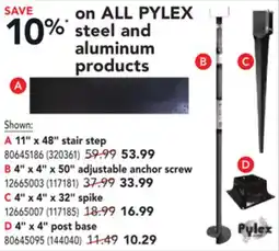 ALL PYLEX steel and aluminum products
