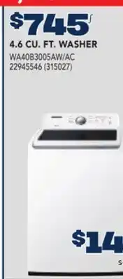 RONA SAMSUNG 4.6 CU. FT. WASHER offer
