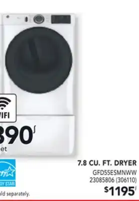 RONA GE 7.8 CU. FT. DRYER offer