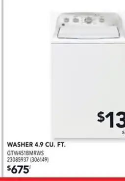 RONA GE WASHER 4.9 CU. FT offer