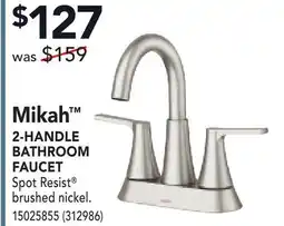 Réno Dépôt MOEN Mikah 2-HANDLE BATHROOM FAUCET offer