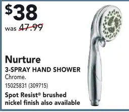 Réno Dépôt MOEN 3-SPRAY HAND SHOWER offer