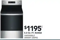 Réno Dépôt WHIRLPOOL 5.3 CU. FT. RANGE offer