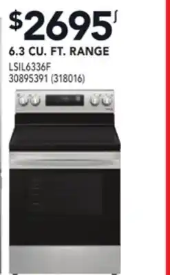 Réno Dépôt LG 6.3 CU. FT. RANGE offer