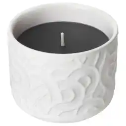 IKEA SÖtrÖnn Scented candle in ceramic jar, red berries & vanilla/white, 25 hr offer