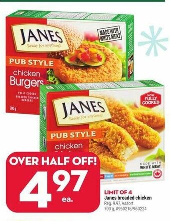 Giant Tiger Janes breaded chicken offer