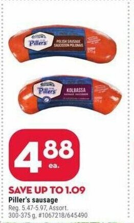 Giant Tiger Piller's sausage offer