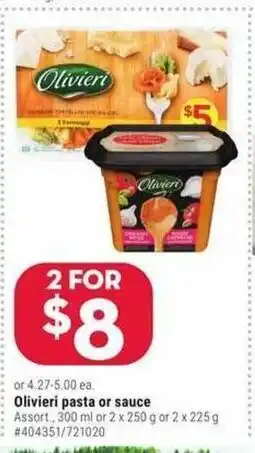Giant Tiger Olivieri pasta or sauce offer