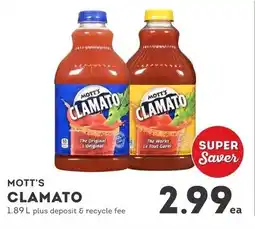 IGA MOTT'S CLAMATO offer
