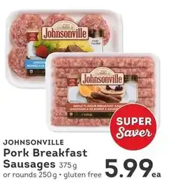 IGA Johnsonville Pork Breakfast Sausages 375g offer