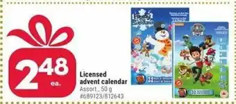 Licensed advent calendar
