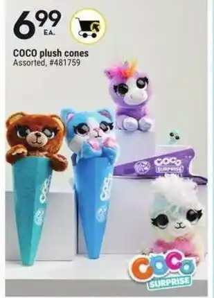 Giant Tiger Coco plush cones offer