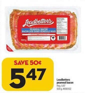 Giant Tiger Leadbetters peameal bacon offer