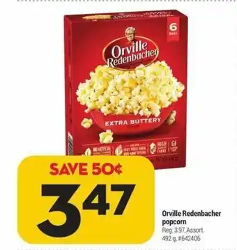 Giant Tiger Orville Redenbachet popcorn offer