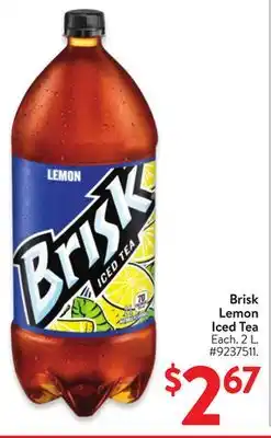 Walmart Brisk Lemon Iced Tea offer