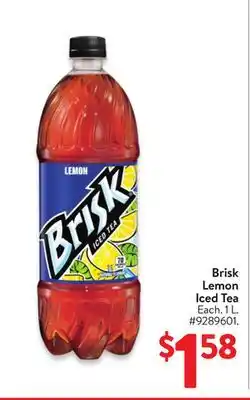 Walmart Brisk Lemon Iced Tea offer