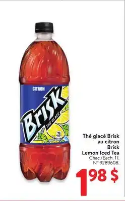 Walmart Brisk Lemon Iced Tea offer