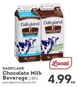 IGA DAIRYLAND Chocolate Milk Beverage offer