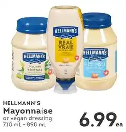 IGA HELLMANN'S Mayonnaise or vegan dressing 710 mL-890 mL offer