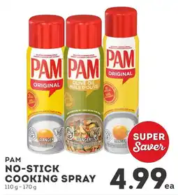 IGA PAM NO-STICK COOKING SPRAY offer