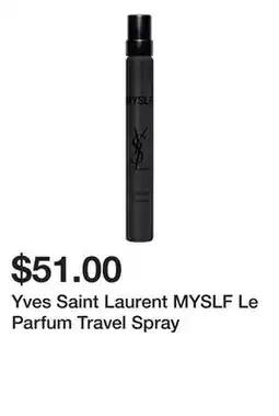 Sephora Yves Saint Laurent MYSLF Le Parfum Travel Spray offer