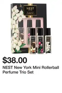 Sephora NEST New York Mini Rollerball Perfume Trio Set offer