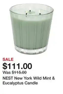 Sephora NEST New York Wild Mint & Eucalyptus Candle offer
