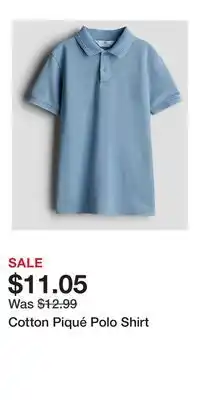 H&M Cotton Piqué Polo Shirt offer