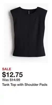 H&M Tank Top with Shoulder Pads offer